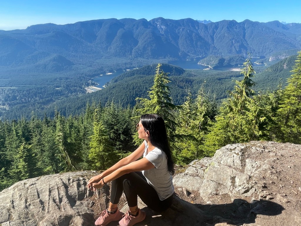 hike in Vancouver British Columbia Coquitlam Lake View Canada