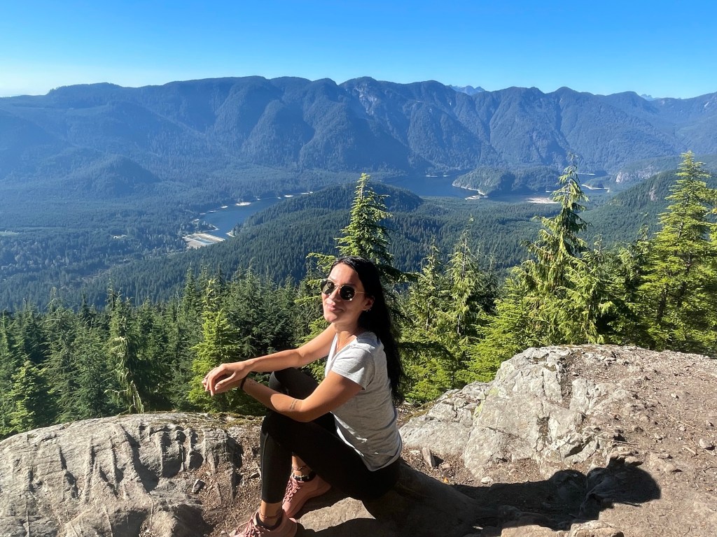 hike in Vancouver British Columbia Coquitlam Lake View Canada