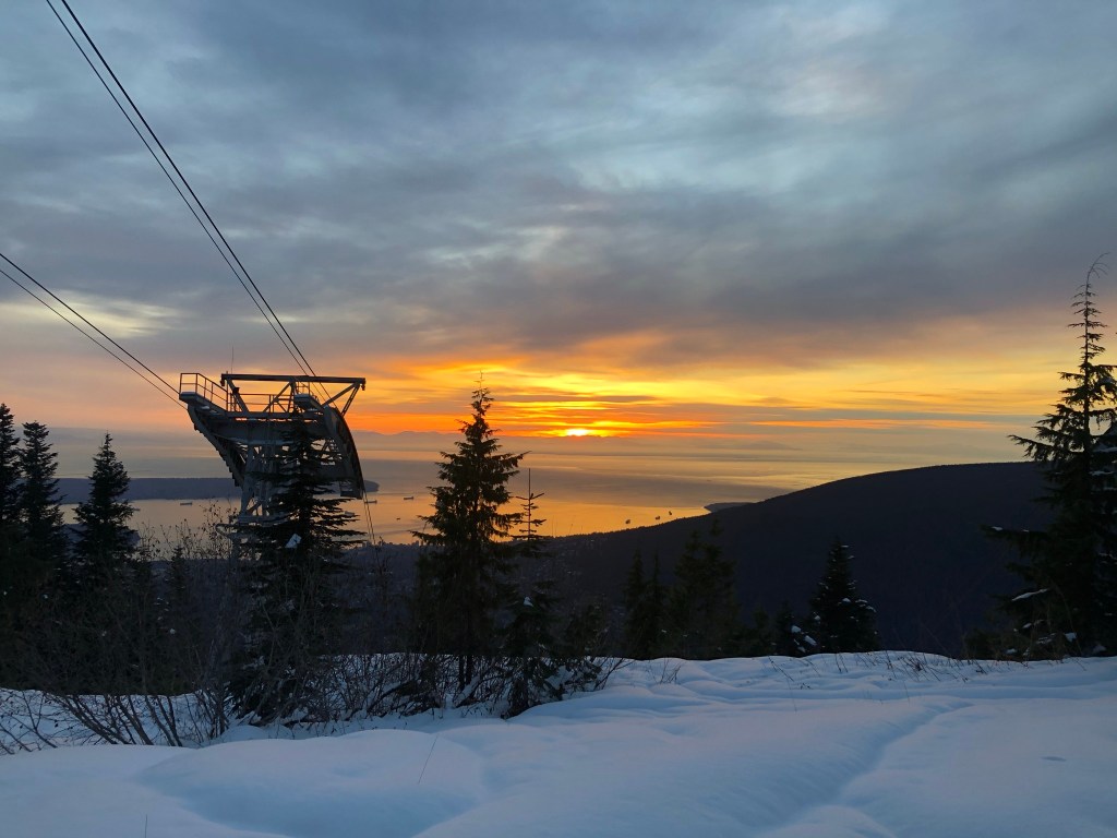 hike in Vancouver British Columbia Grouse Mountain View Canada
