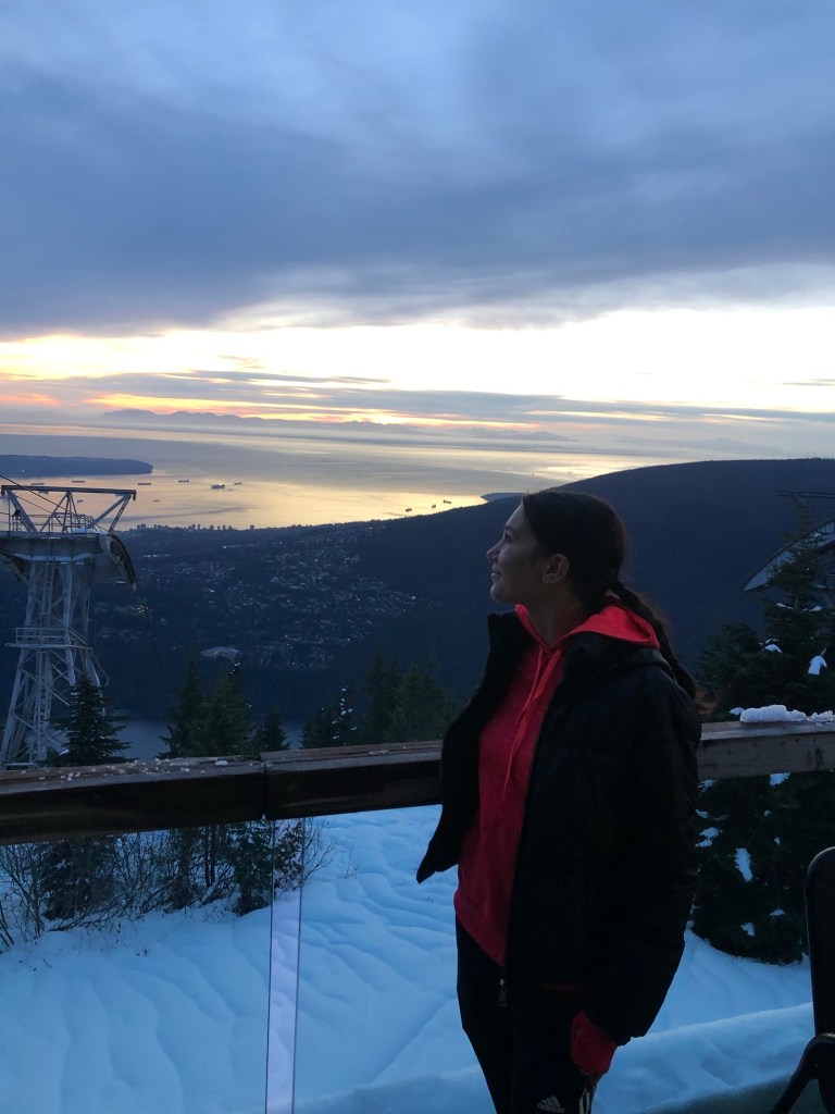 hike in Vancouver British Columbia Grouse Mountain View Canada